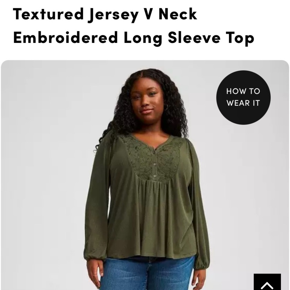 Long Sleeve Torrid Top